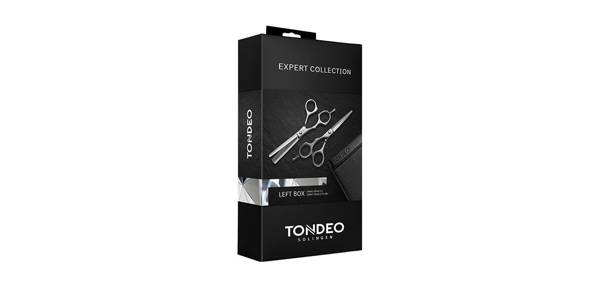 Hairdressing scissors set TONDEO BOX LEFT